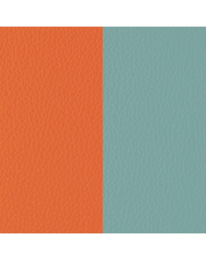 Cuir Les Georgettes 25mm orange/bleu nimbus
