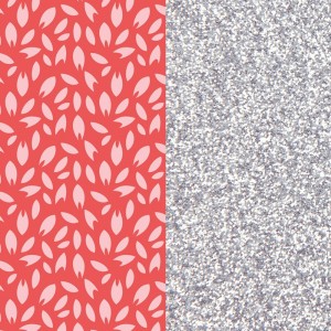 Cuir les Georgettes 25mm Tillandsia/Paillettes
