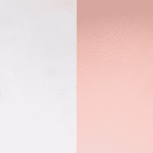 Cuir Les Georgettes 25mm rose clair/gris clair