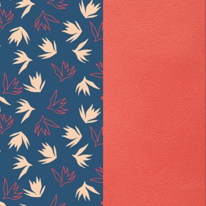 Cuir les Georgettes 25mm Dandelion/Corail