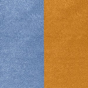 Cuir Les Georgettes 25mm bleu denim/canyon