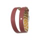 Bracelet montre Georgettes cuir double réversible