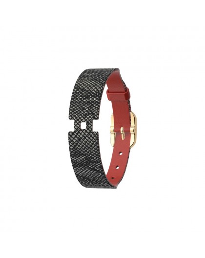 Bracelet montre Georgettes cuir réversible