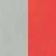 Cuir Les Georgettes 8mm Nuage/Coquelicot