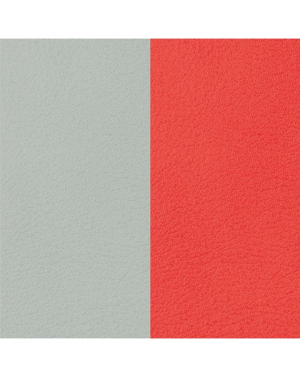Cuir Les Georgettes 8mm Nuage/Coquelicot