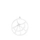 Pendentif Georgettes Fleur du nil rond 45mm argent
