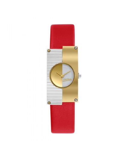 Montre Jean Paul Gaultier 8506504 cuir rouge