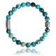 Bracelet Pierres naturelles Map stone bleue Buddha
