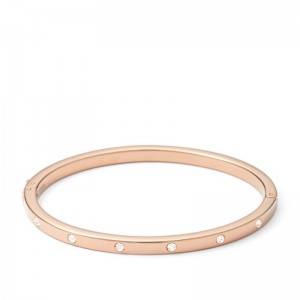Bracelet Fossil femme JF00843791 jonc rosé