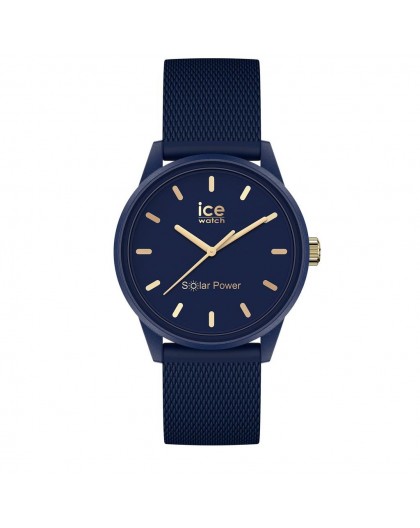 Montre Ice watch solar 018743 Navy gold small
