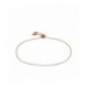 Bracelet Fossil JF03652791 perles blanches rosé