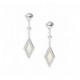 Boucles oreilles Fossil JF03658040 nacre strass