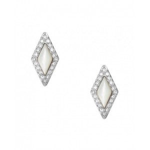 Boucles oreilles JF03657040 nacre strass acier