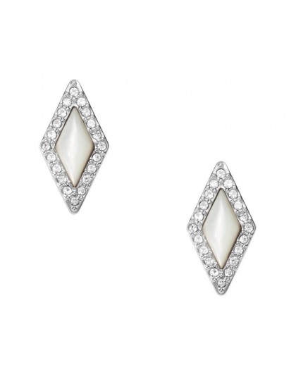 Boucles oreilles JF03657040 nacre strass acier