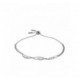 Bracelet Fossil JF03659040 nacre strass argenté