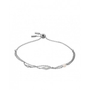 Bracelet Fossil JF03659040 nacre strass argenté