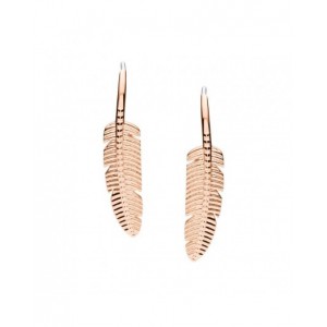 Boucles oreilles JF03668791 plumes rosé