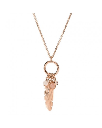Collier Fossil JF03671791 plume rosé