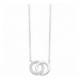 Collier argent oxydes zirconium cercles