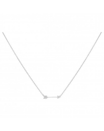 Collier argent oxydes zirconium flêche