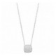 Collier argent oxyde Zirconium boule pavée