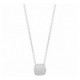 Collier argent oxyde Zirconium boule pavée