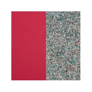 Cuir Les Georgettes 25mm Framboise/Paillette