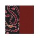 Cuir Les Georgettes 14mm Serpent coeur/Carmin