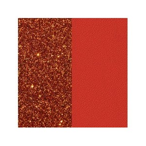 Cuir Les Georgettes 40mm Cornaline/Corail vif