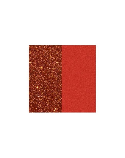 Cuir Les Georgettes 40mm Cornaline/Corail vif