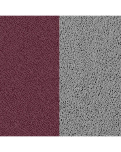 Cuir Les Georgettes 14mm Cerise/métal
