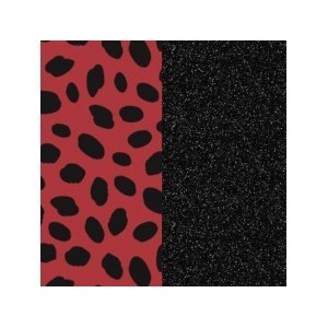 Cuir Les Georgettes 14mm Guepard/Noir pailleté