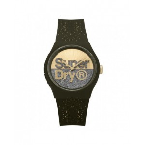 Montre Superdry mixte SYL006NG noire pailletée