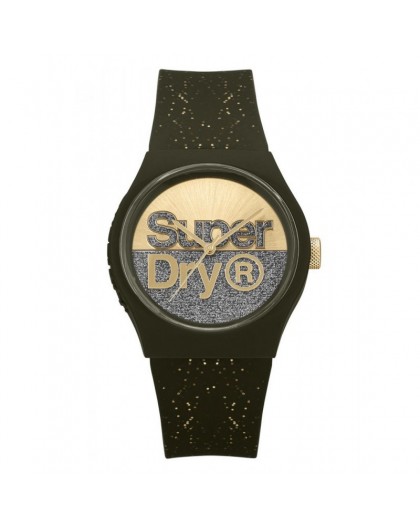 Montre Superdry mixte SYL006NG noire pailletée