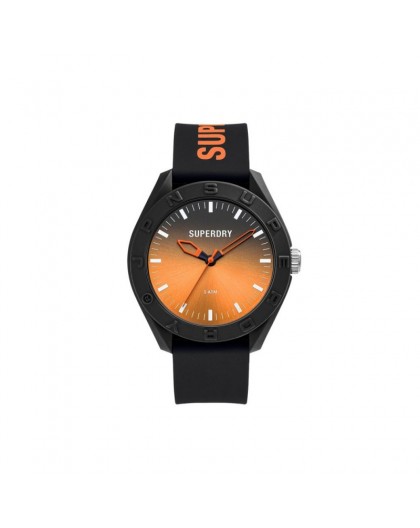 Montre Superdry mixte SYG321BO noire et orange