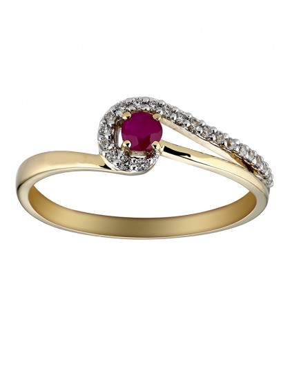 Bague Saphir ovale et diamants