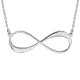 Collier Argent infini personnalisable 2 prénoms