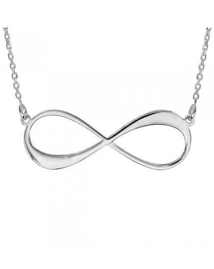 Collier Argent infini personnalisable 2 prénoms