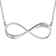 Collier Argent infini personnalisable 2 prénoms