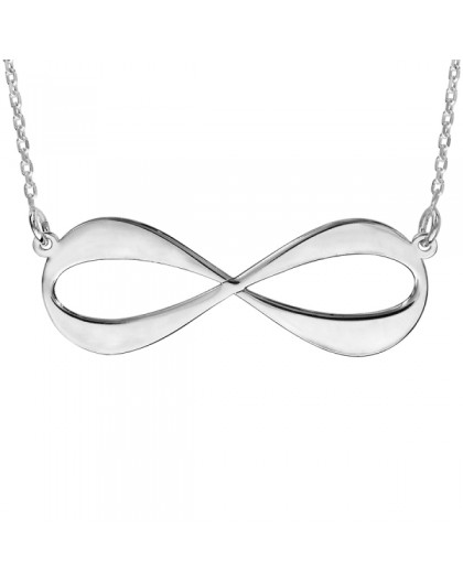 Collier Argent infini personnalisable 4 prénoms