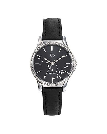 Montre GO Girl Only 699361 femme strass cuir noir