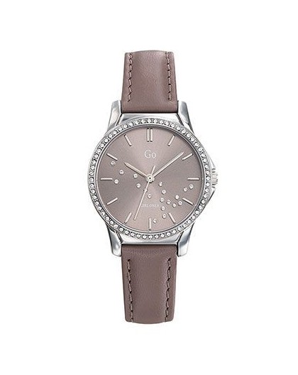 Montre GO Girl Only 699362 femme strass cuir gris