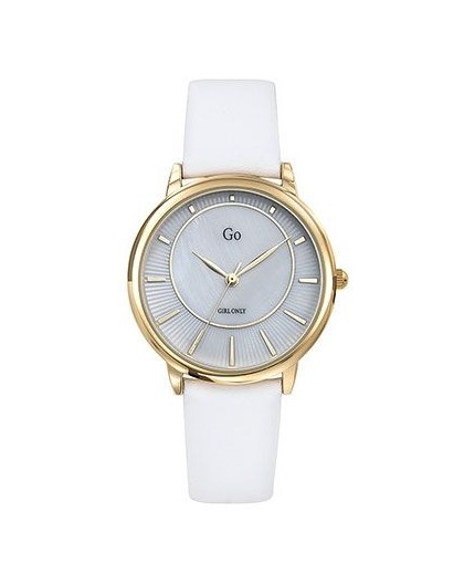 Montre GO Girl only 699323 cadran nacre cuir blanc