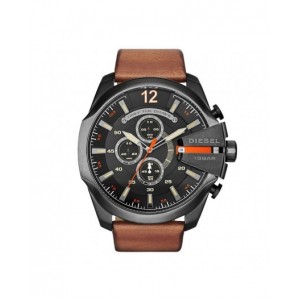 Montre Diesel DZ4343 Mega Chief cuir marron
