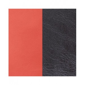 Cuir Les Georgettes 14mm corail/marine métallisé