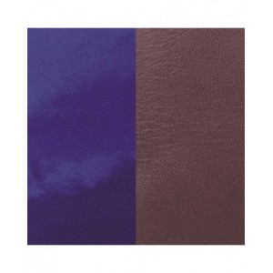 Cuir Les Georgettes 14mm prune/vernis bleu
