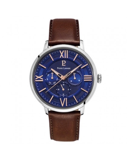 Montre Pierre Lannier 253C164 homme cuir marron