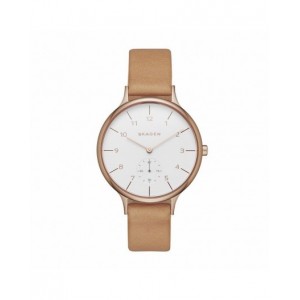 Montre femme Skagen SKW2405 cuir rosé
