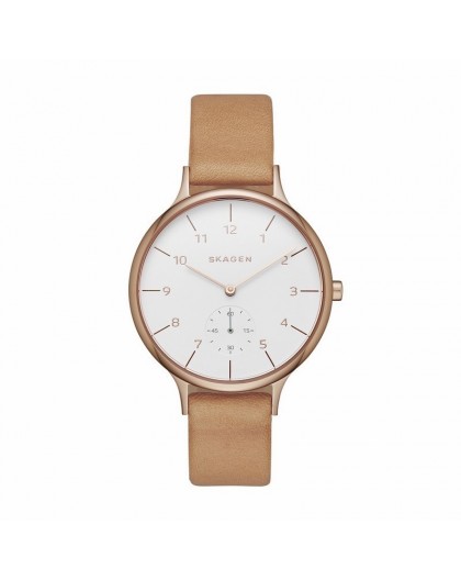 Montre femme Skagen SKW2405 cuir rosé