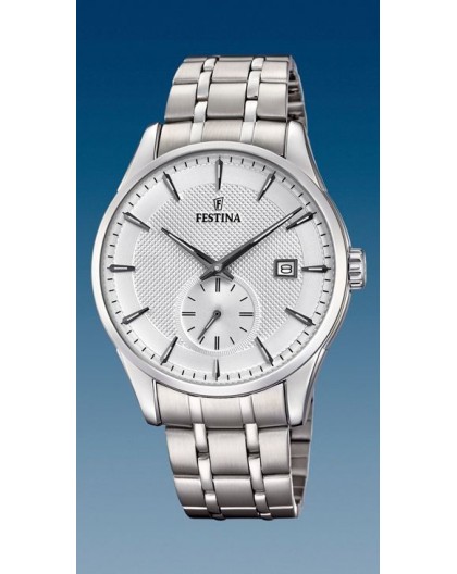 Montre Festina F20276/1 tout acier rétro chic